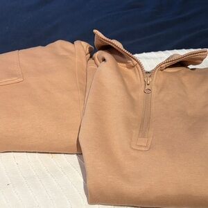 2 piece Half-Zip Pullover Hoodie and jogger pants